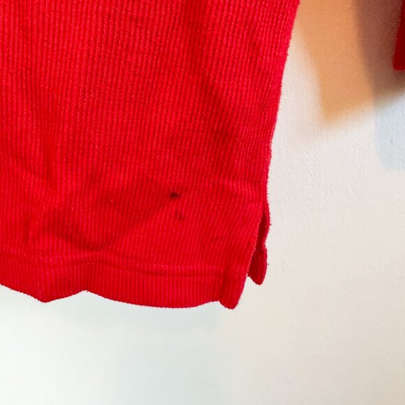 Vintage‎ Designers Originals Red Collared Christmas Holiday Cardigan Sweater - Picture 5 of 5